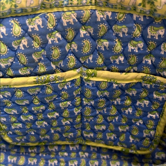 Vera Bradley Floral Quilted Tote Bag - Yellow and Blue - Picture 9 of 9